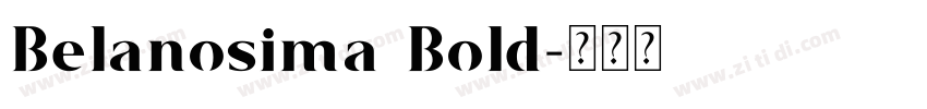 Belanosima Bold字体转换